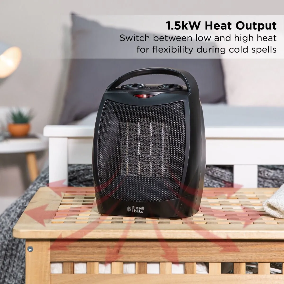 Russell Hobbs RHFH1006B electric space heater Indoor Black 1500 W Fan electric space heater