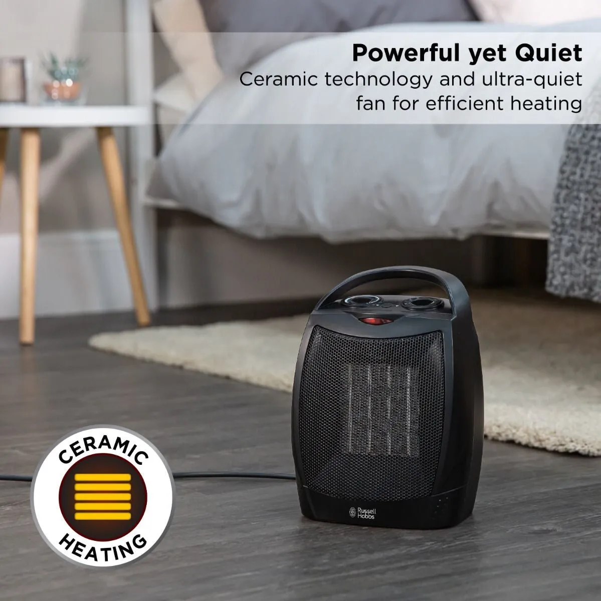 Russell Hobbs RHFH1006B electric space heater Indoor Black 1500 W Fan electric space heater