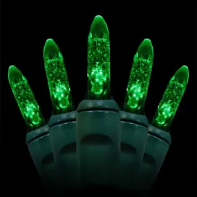 Seasonal Source 41614R-B M5 Green LED Holiday Lights, 4" Spacing