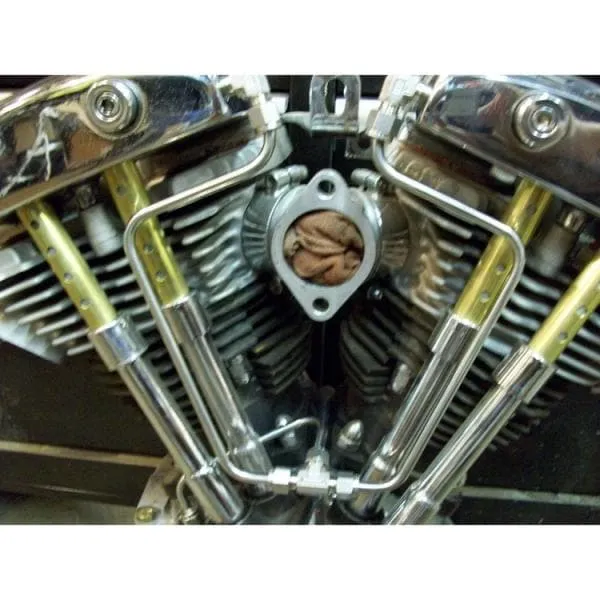 Shovelhead Rocker Box Split Oil Lines - Stainless Steel