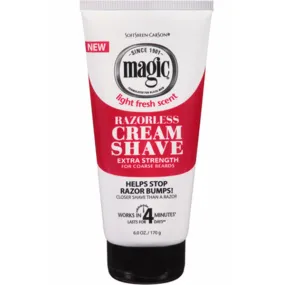 Soft Sheen Carson Magic Razorless Cream Shave Extra Strength 6 oz