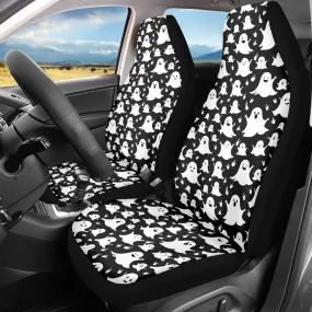 Spooky Ghost Microfiber Car Seat Covers - 3Pcs