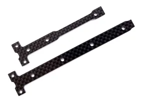 Team Associated RC10B74.1 Carbon Fiber Chassis Brace Support Set, 2.0mm (ASS92284)