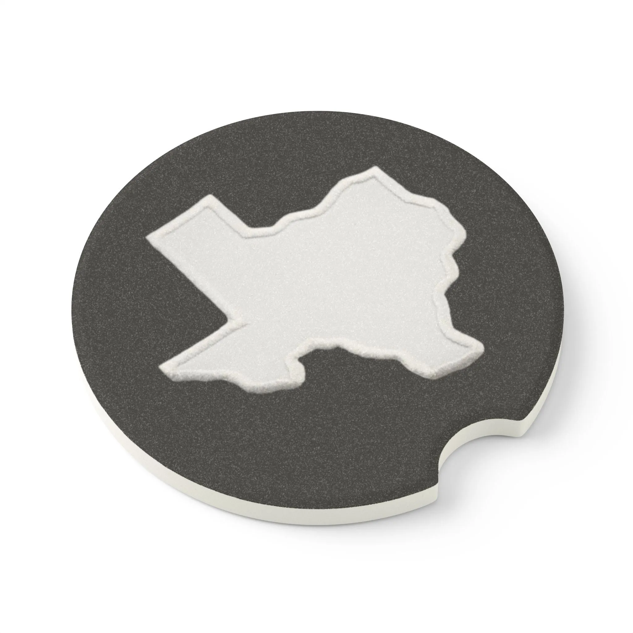 Texas Black Soapstone Car Coaster