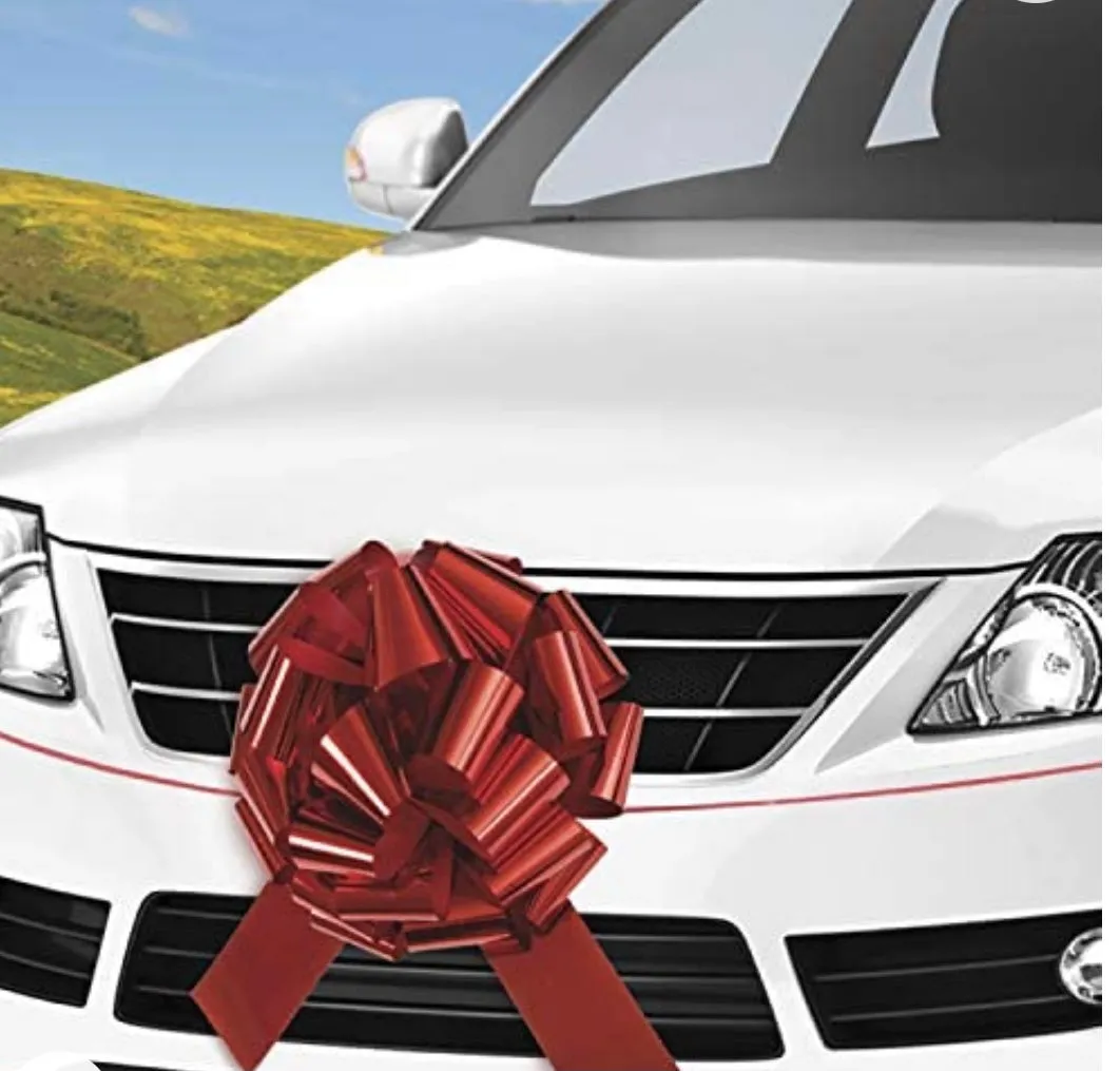 The Giant Red Car Bow 18'', for Ride On Cars, Real Cars, Any gifts