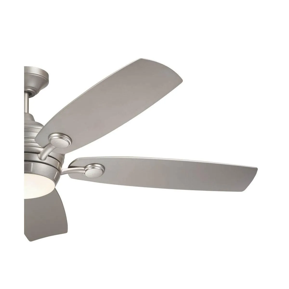 Tranquil Weather  56 Inch Brushed Nickel LED Wet Rated Ceiling Fan with Remote