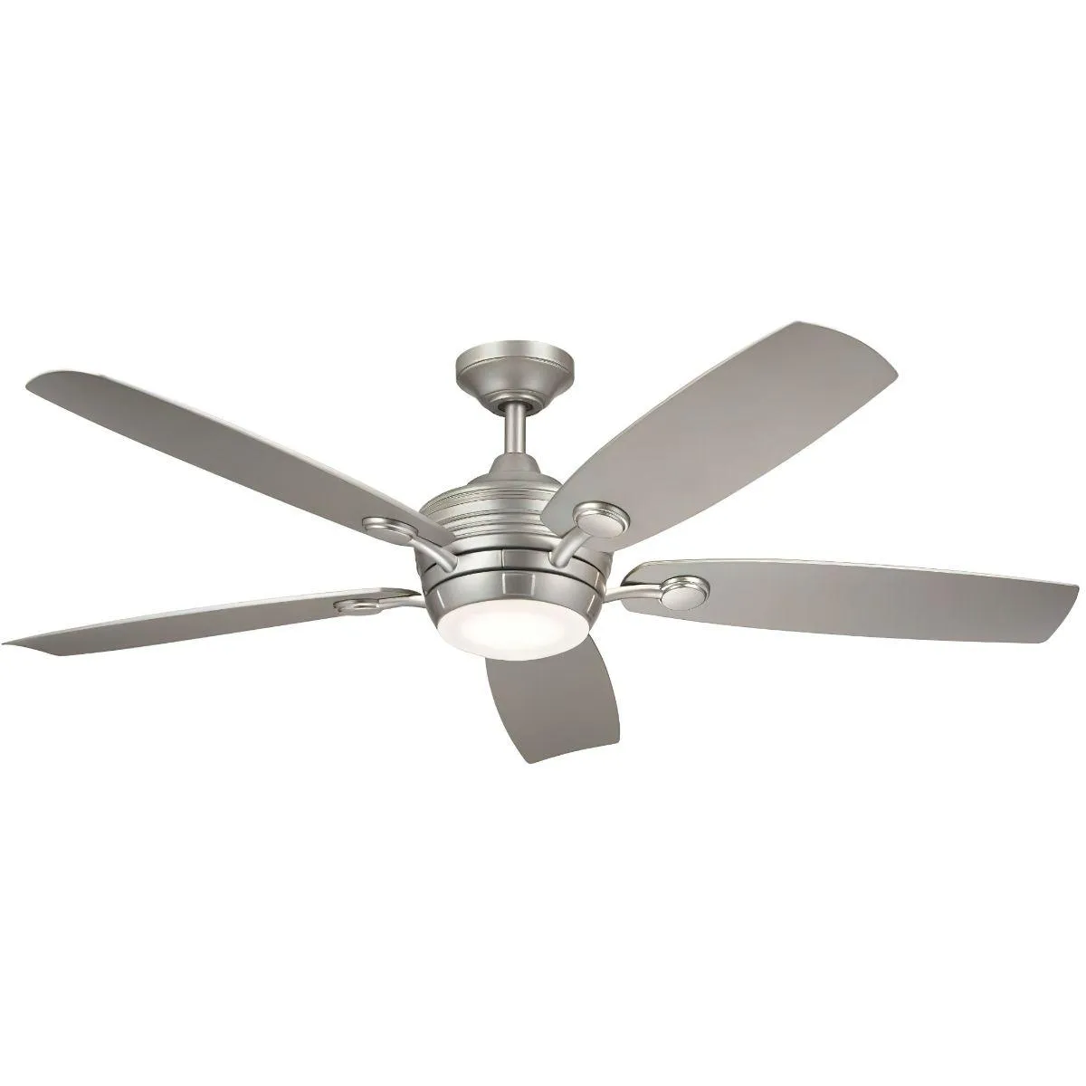 Tranquil Weather  56 Inch Brushed Nickel LED Wet Rated Ceiling Fan with Remote