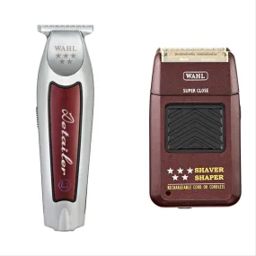 Wahl Pro 2pc Combo – Detailer li Cordless, 5 Star Foil Shaver.