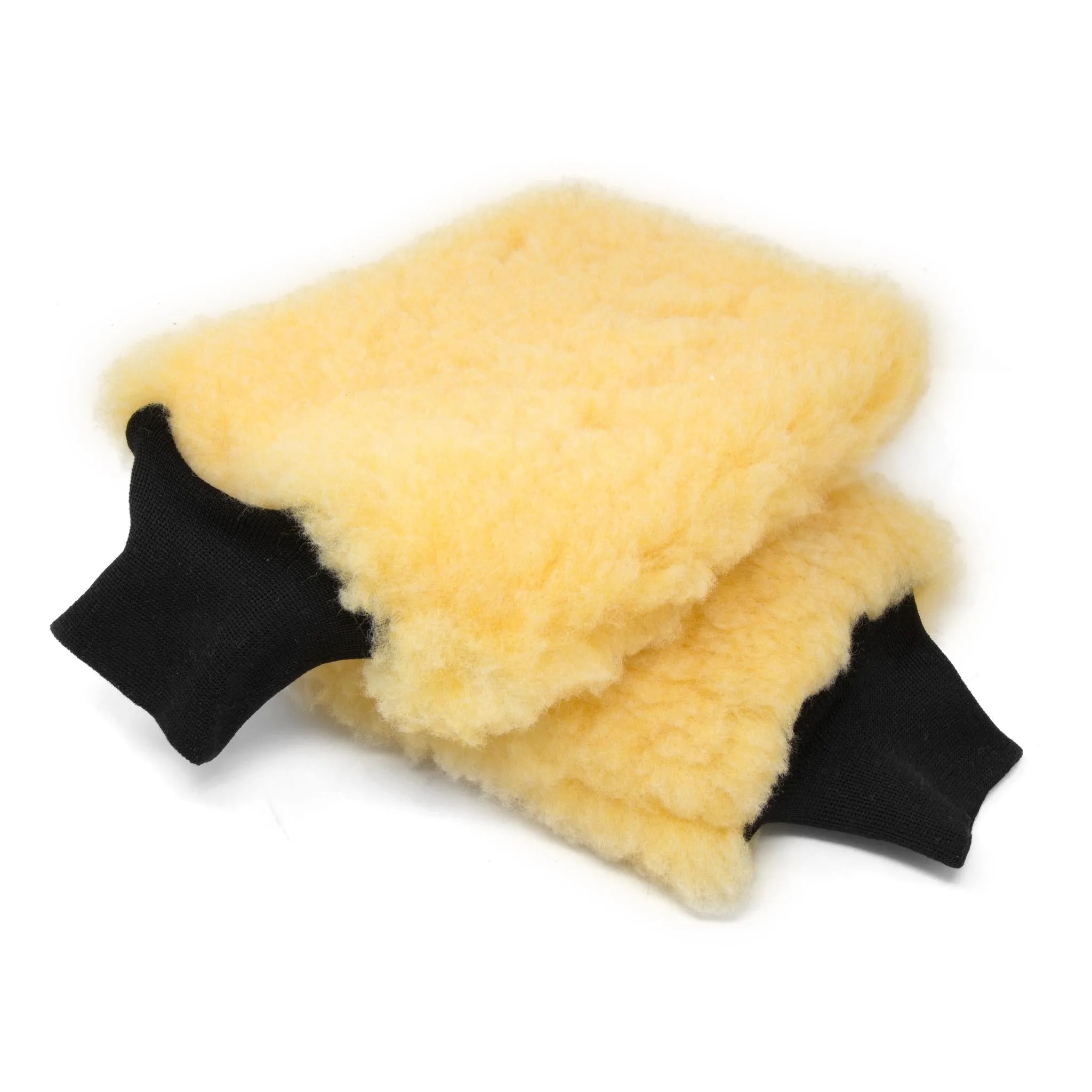 WEN PB002W American-Made Premium Synthetic Wool Car Polishing Wash Mitts, 2 Pack