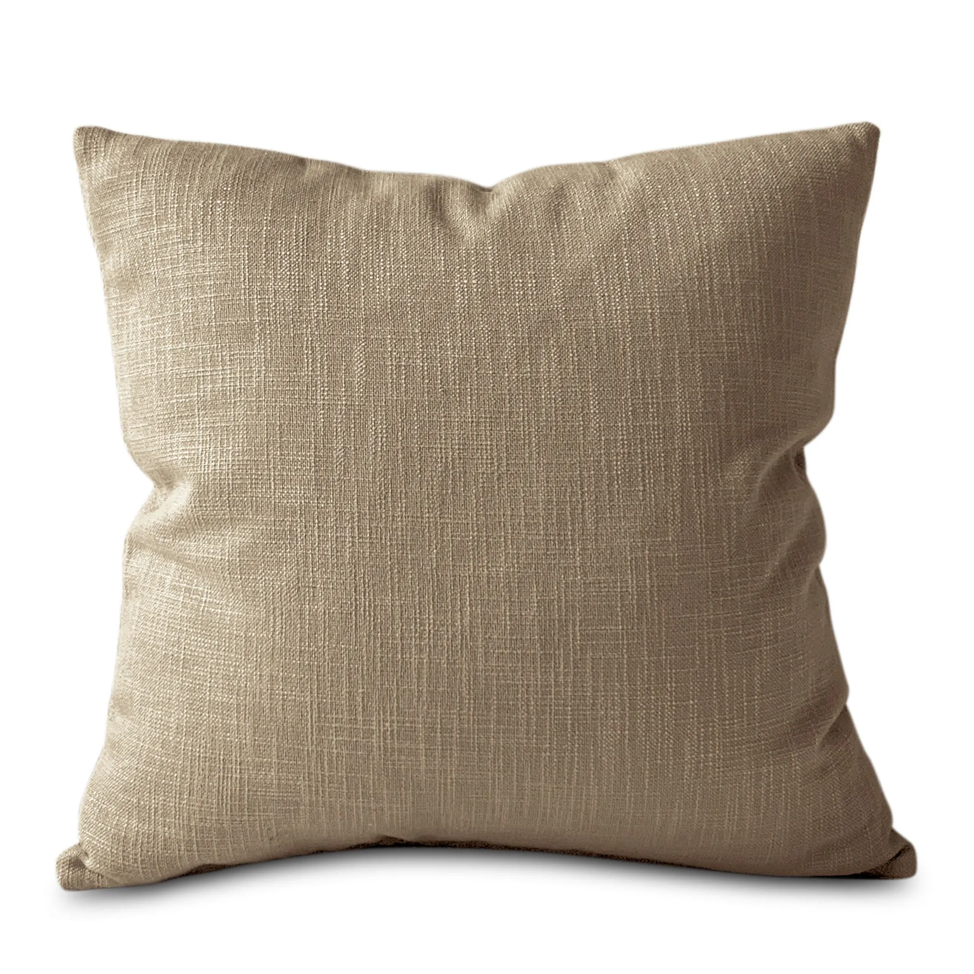 Wheat Textured Solid Throw Pillow Cover 20x20