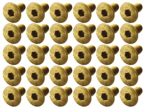 XENON BRS-0308 Brass Hex Dish Screw M3 x 8mm 30 Pcs