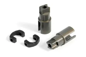 XRAY Alu Solid Axle Driveshaft Adapters (2) - Hard Coated - XY305136