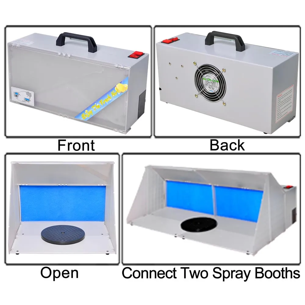 Yescom Portable Airbrush Hobby Spray Booth with Fan Filter