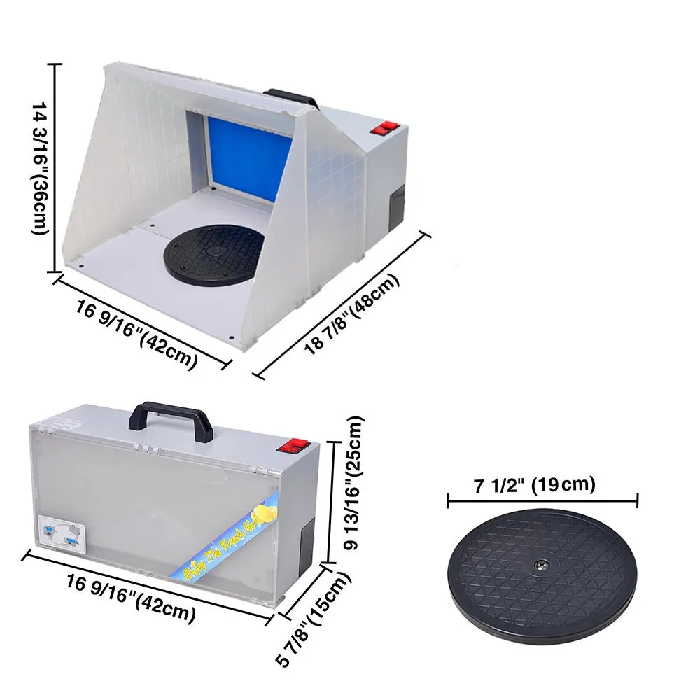 Yescom Portable Airbrush Hobby Spray Booth with Fan Filter