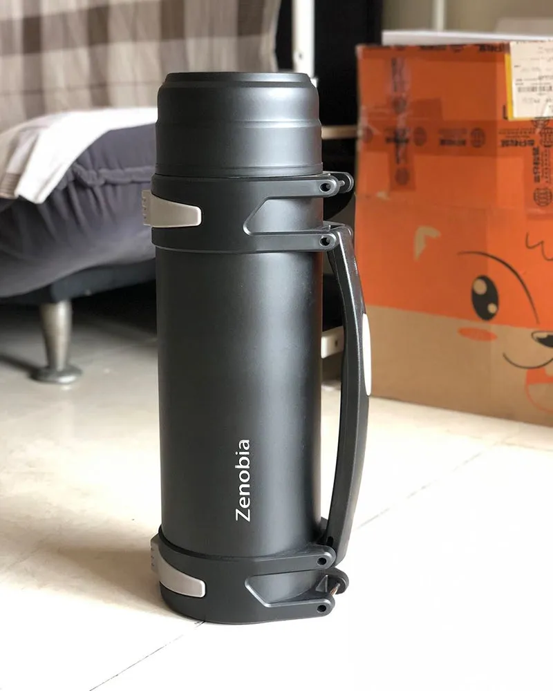 Zenobia vacuum flask, large vacuum flask, stainless steel double-wall vacuum insulation technology